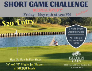 SHORT GAME CHALLENGE MAY 25